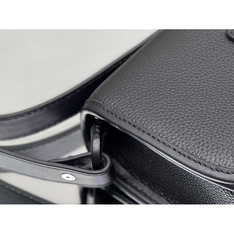 D*or mini gallop messenger bag grained leather (calf) black