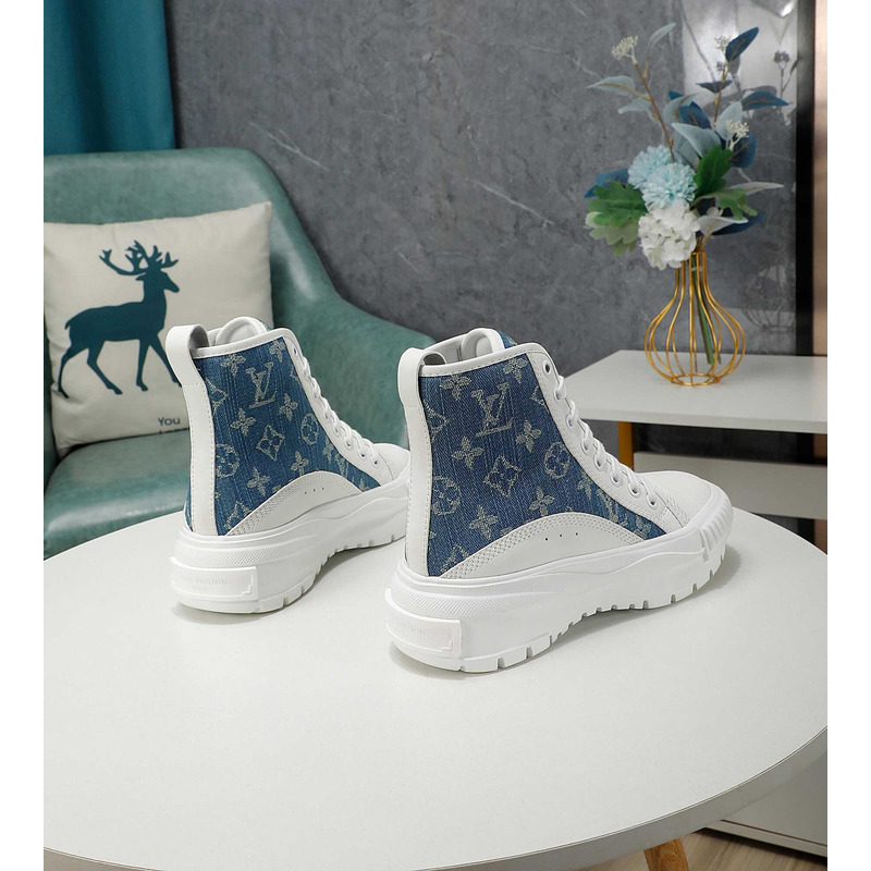 l**is V*t*n lv squad sneakers high top demin blue