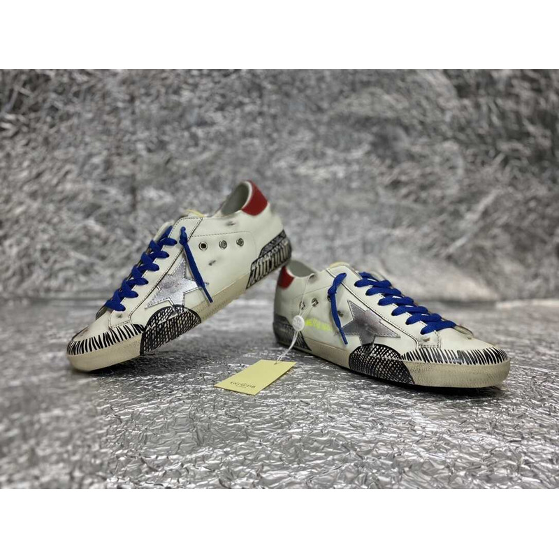 GGDB Leather Low-Top Sneakers White