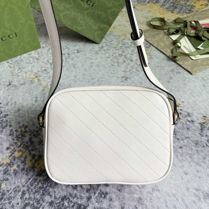 G*u*i blondie small shoulder bag white
