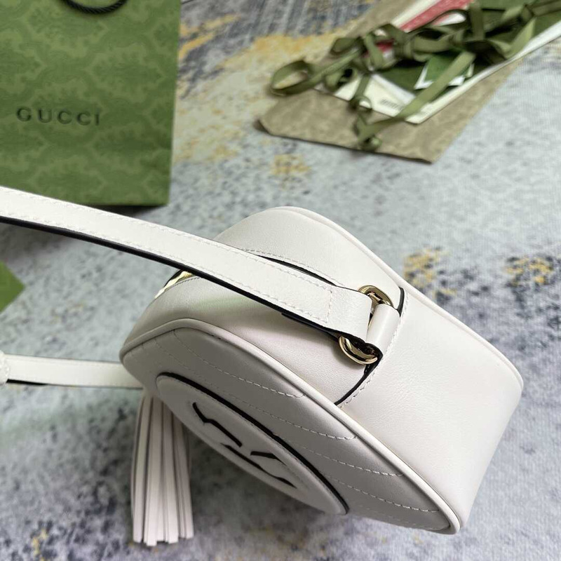 G*u*i blondie small shoulder bag white