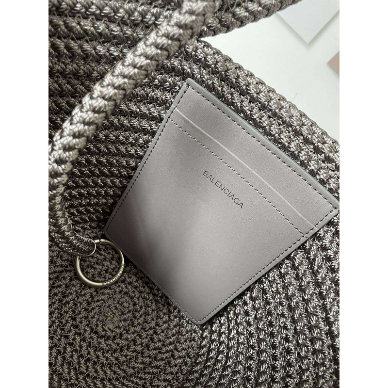 Ba*len*cia*ga ibiza small basket bag gray