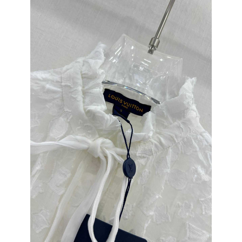 l**is V*t*n embroidered  dress white
