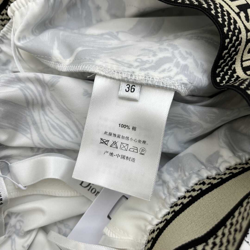 D*or printed shorts beige