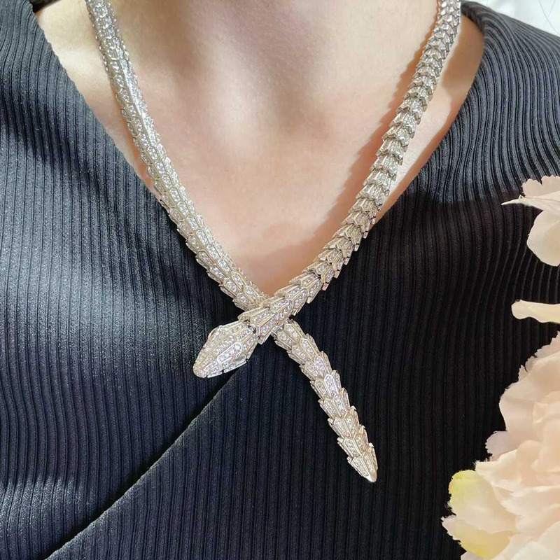 b*l*ai serpenti Di*m*nd necklace