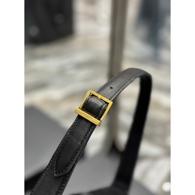 Saint Laurent Le 57 Shoulder Bag In Suede Black