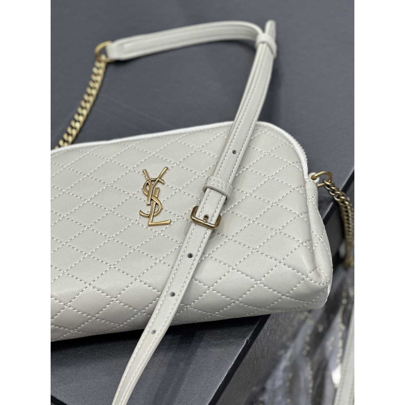 Saint Laurent Gaby Chain Bag White