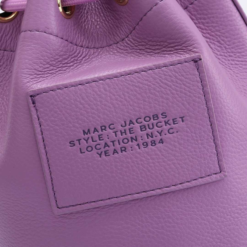 Marc Jacobs The Leather Bucket Bag Purple
