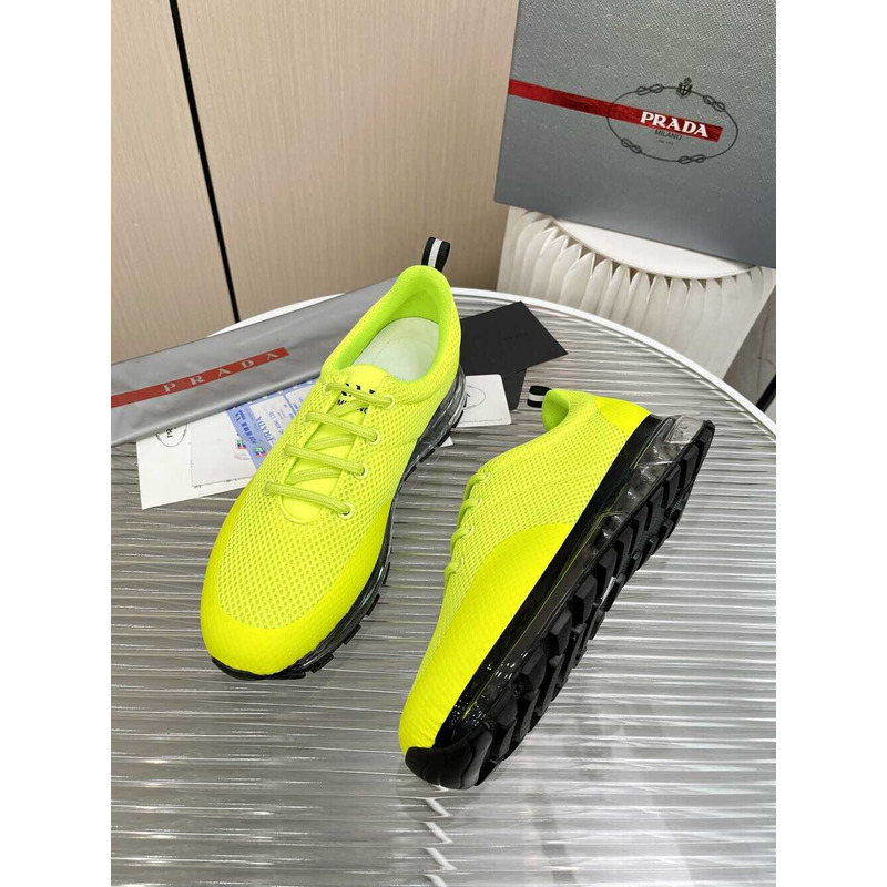 Pra*a collison cross low sneakers lime green