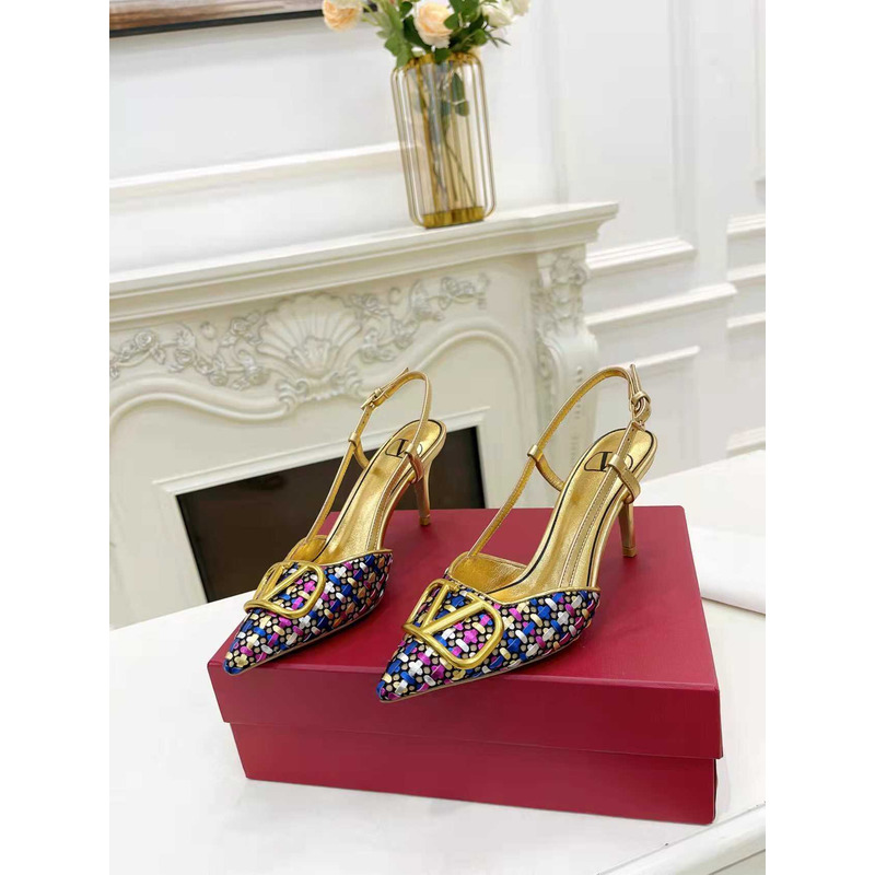 Valentino VLogo Signature Pointed Toe Pumps