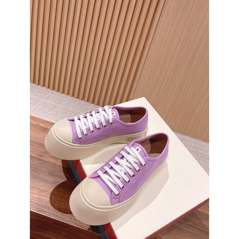 Marni Pablo Canvas Low-top Sneakers Purple