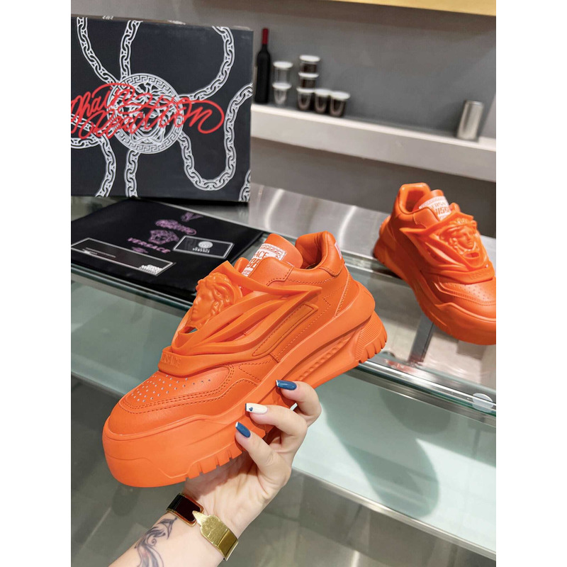 Versace Orange Odissea Sneakers