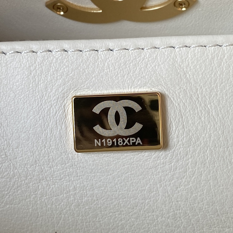 Ch*el tote bag white