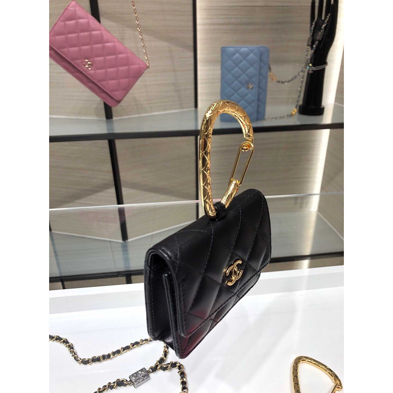Ch*el jewel hook card holder black