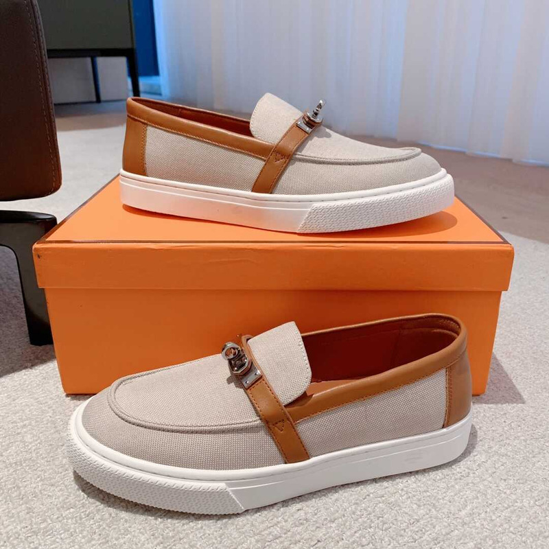 H**mes game easy sneakers beige