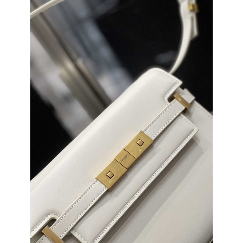 Saint Laurent Manhattan Shoulder Bag White