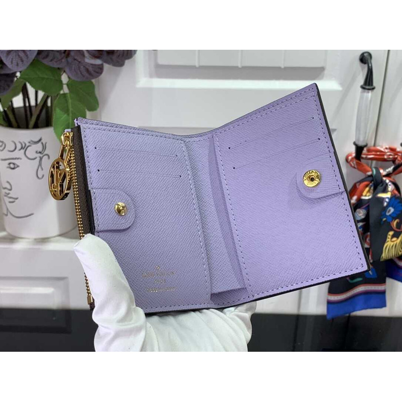 l**is V*t*n zippy wallet monogram purple