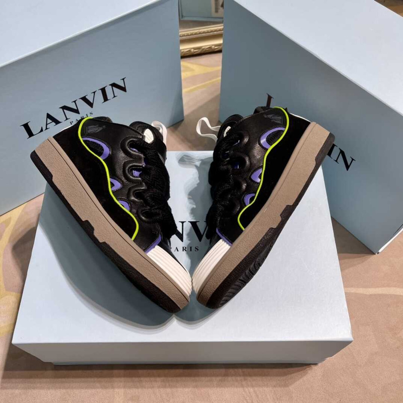 Lanvin Pre-owned Leather Curb Black
