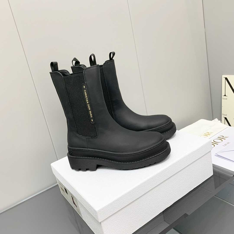 D*or trial ankle boots black cowhide