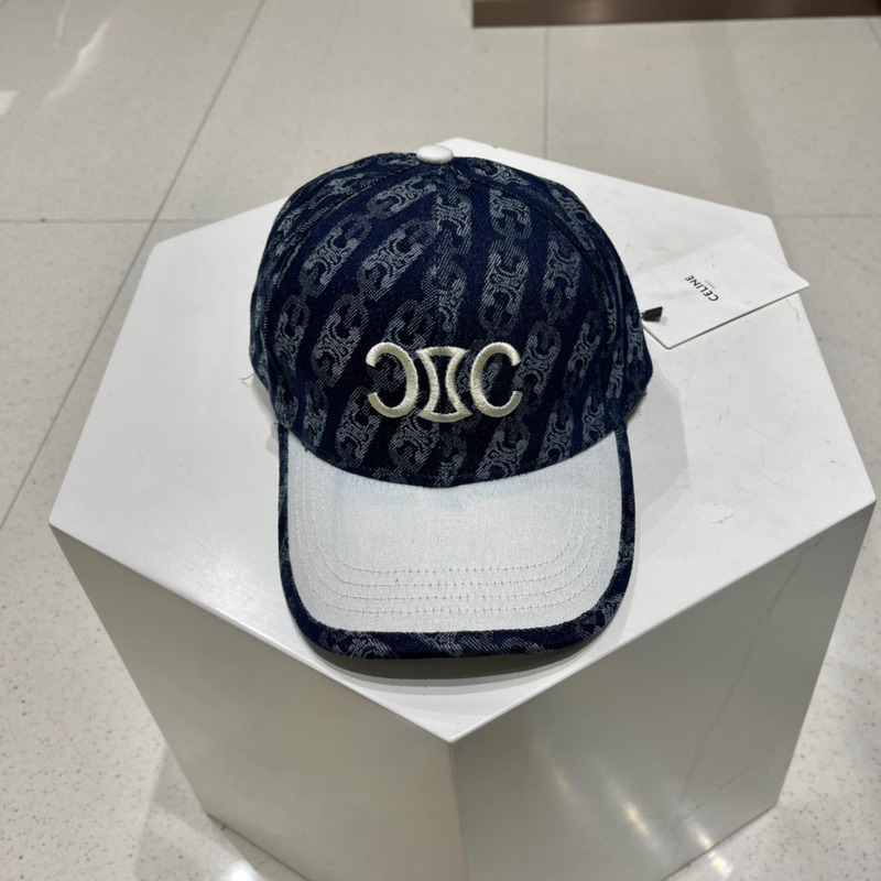 Ce**e logo baseball cap denim dark blue
