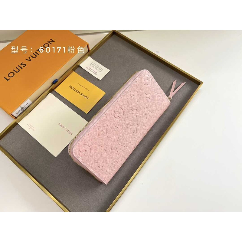 l**is V*t*n zippy vertical wallet pink