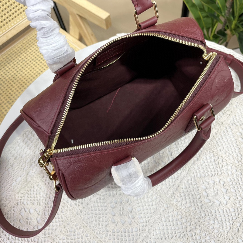 l**is V*t*n  speedy  bandoulière 25 handbag wine red