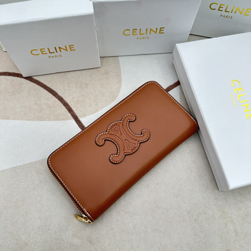 Ce**e long wallets brown wallets