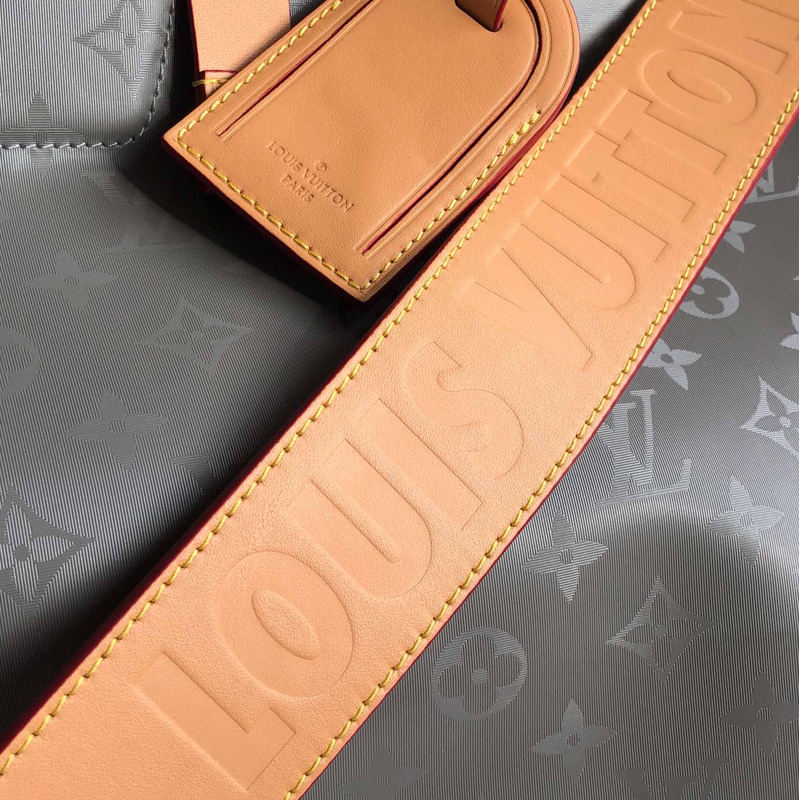 l**is V*t*n keepall bandouliere 50 embossed taurillon monogram cowhide leather bag army green