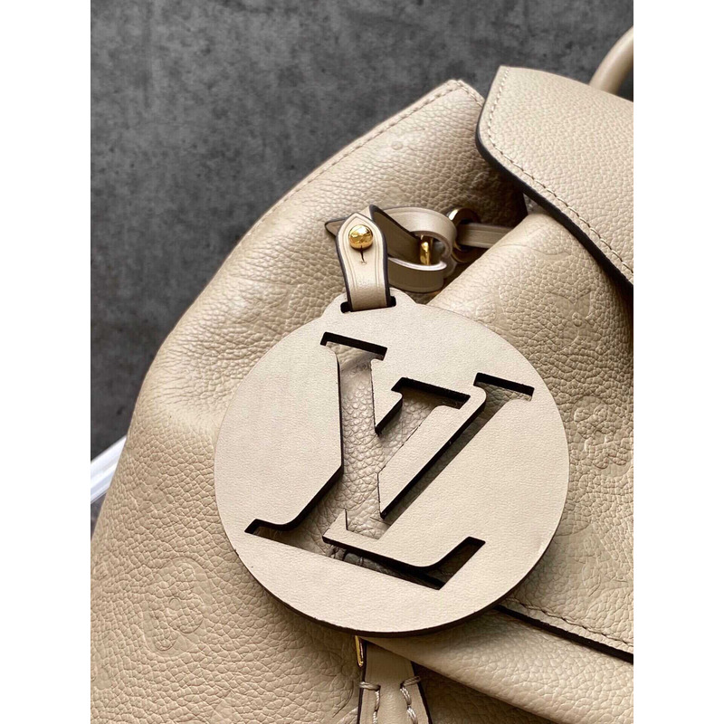 l**is V*t*n monogram empreinte montsouris pm backpack leather bag brown