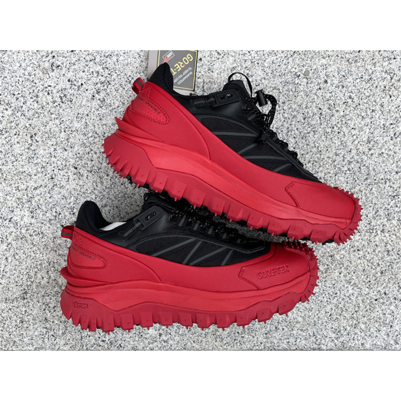 Moncler Trailgrip GTX Low-Top Sneakers Black And Red