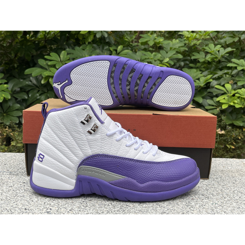 Air Jordan 12 Sneakers Purple White