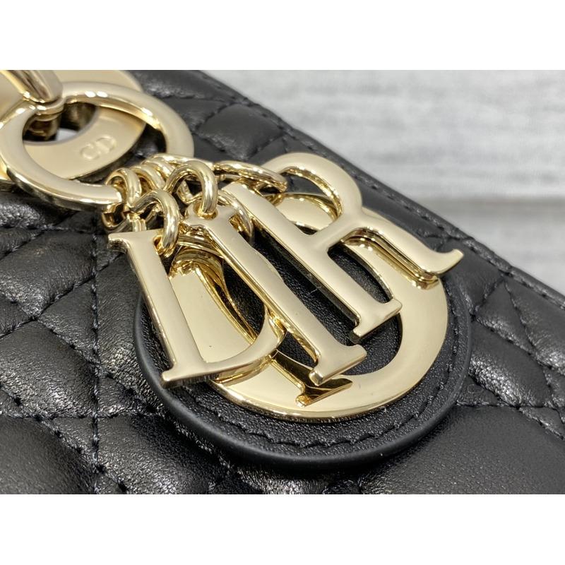 D*or mini lady D*or bag lambskin black
