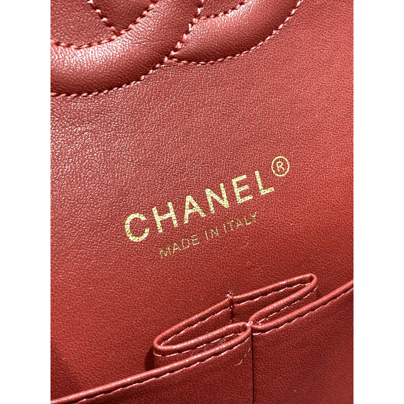 Ch*el colourful tweed classic flap bag