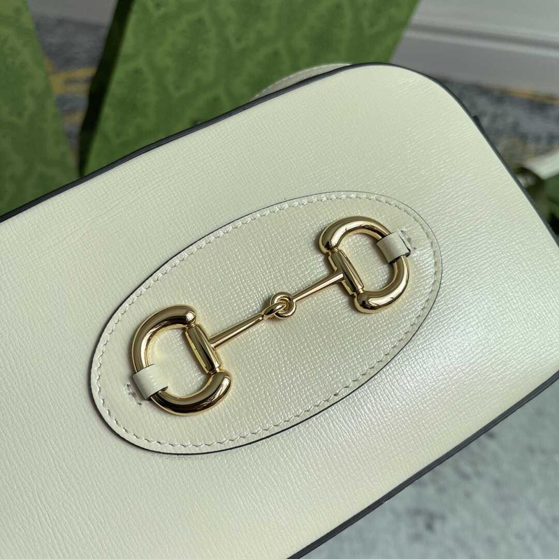 G*u*i horsebit 1955 small shoulder bag white