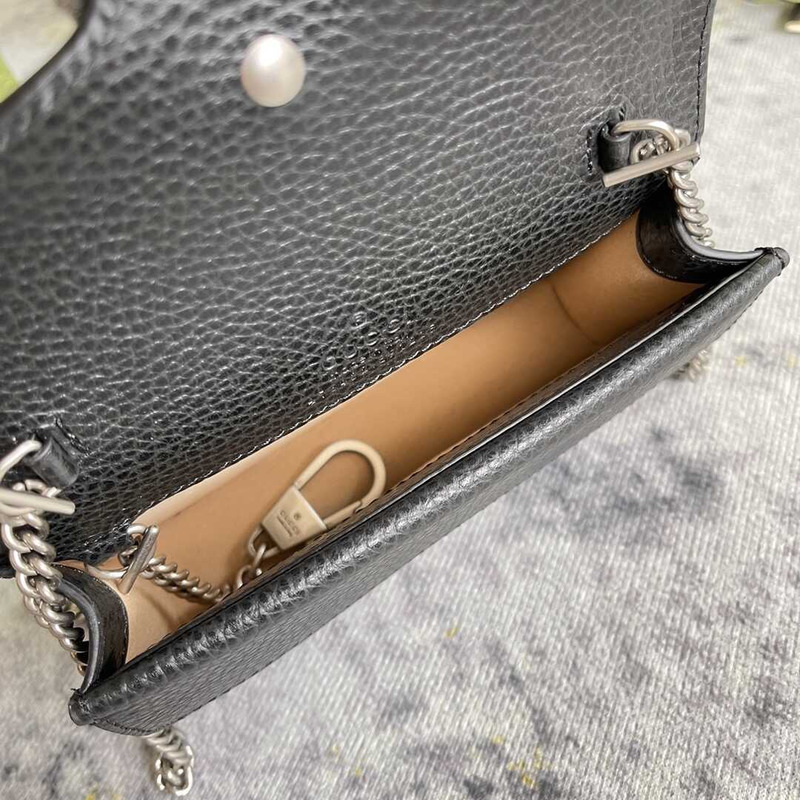 g*u*i dionysus gg S*per mini bag black