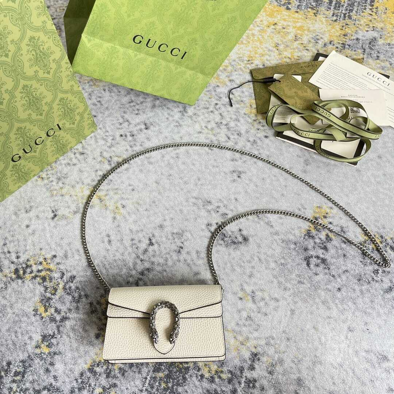 g*u*i dionysus gg S*per mini bag white