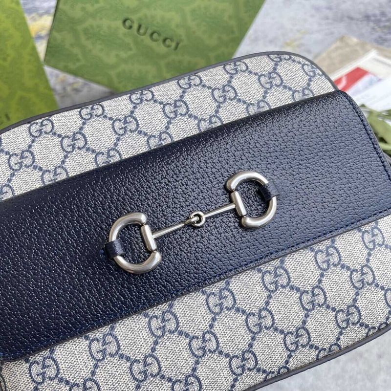 G*u*i horsebit 1955 schultertasche bag navy blue