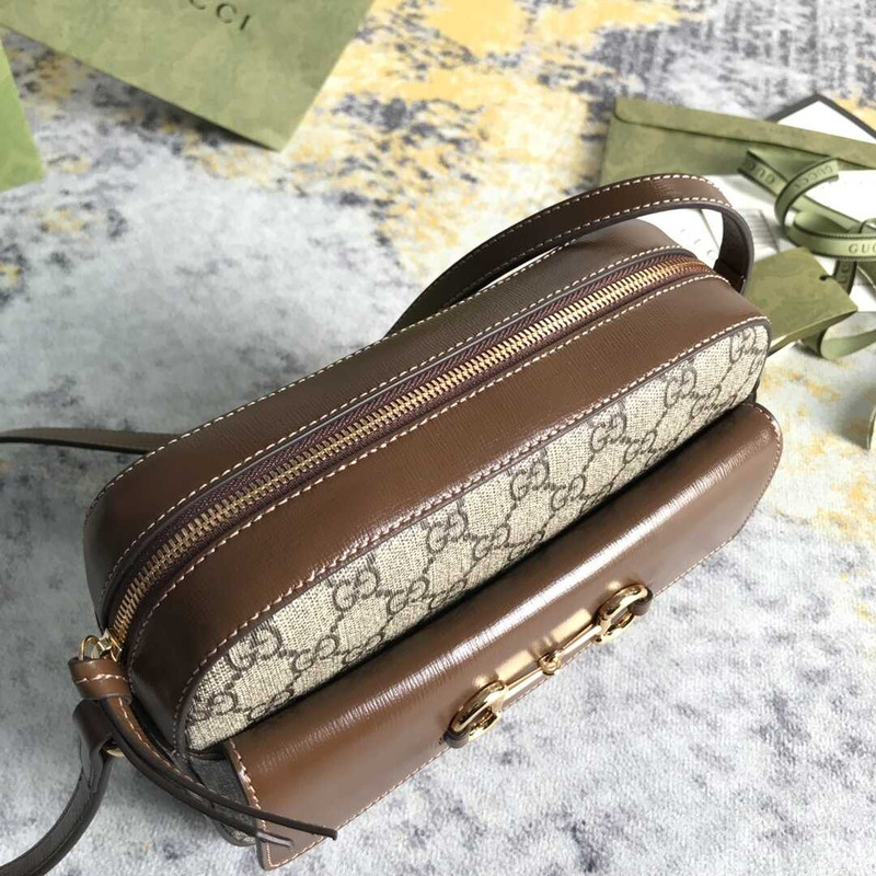 G*u*i horsebit 1955 schultertasche bag brown