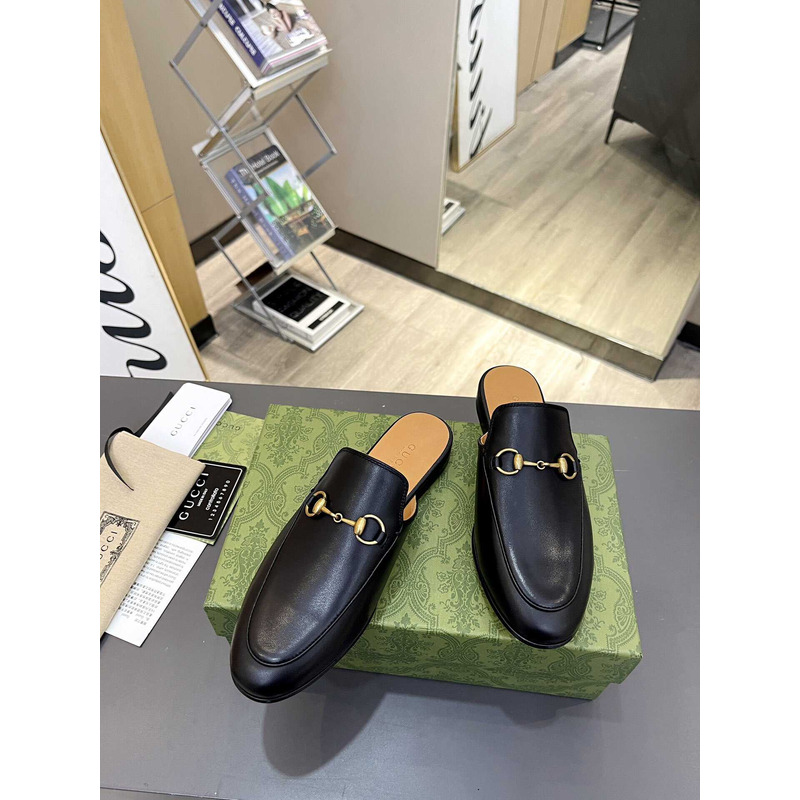 G*u*i slipper princetown aus leder slipper black