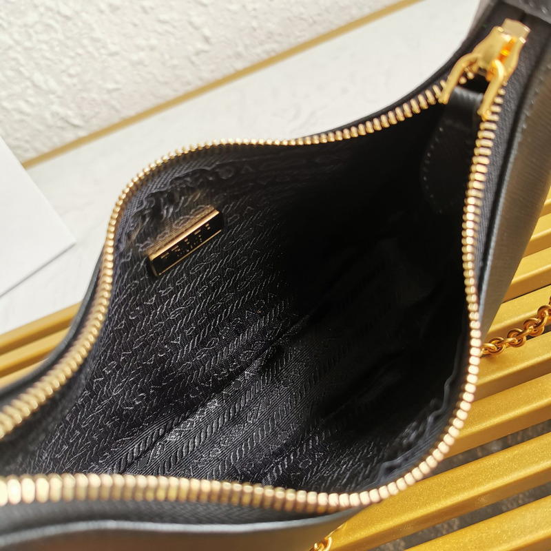 Pra*a Pra*a saffiano leather re-edition 2005 black bag