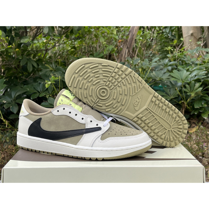Jordan 1 Retro Low Golf Travis Scott Neutral Olive