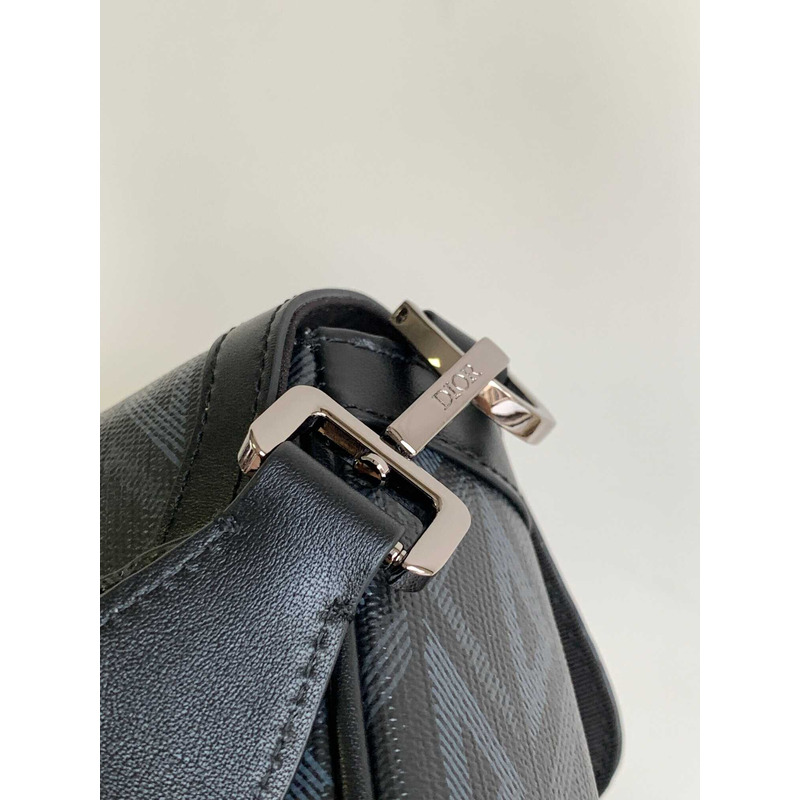 d*or hit the road bag with strap black cd Di*m*nd canvas
