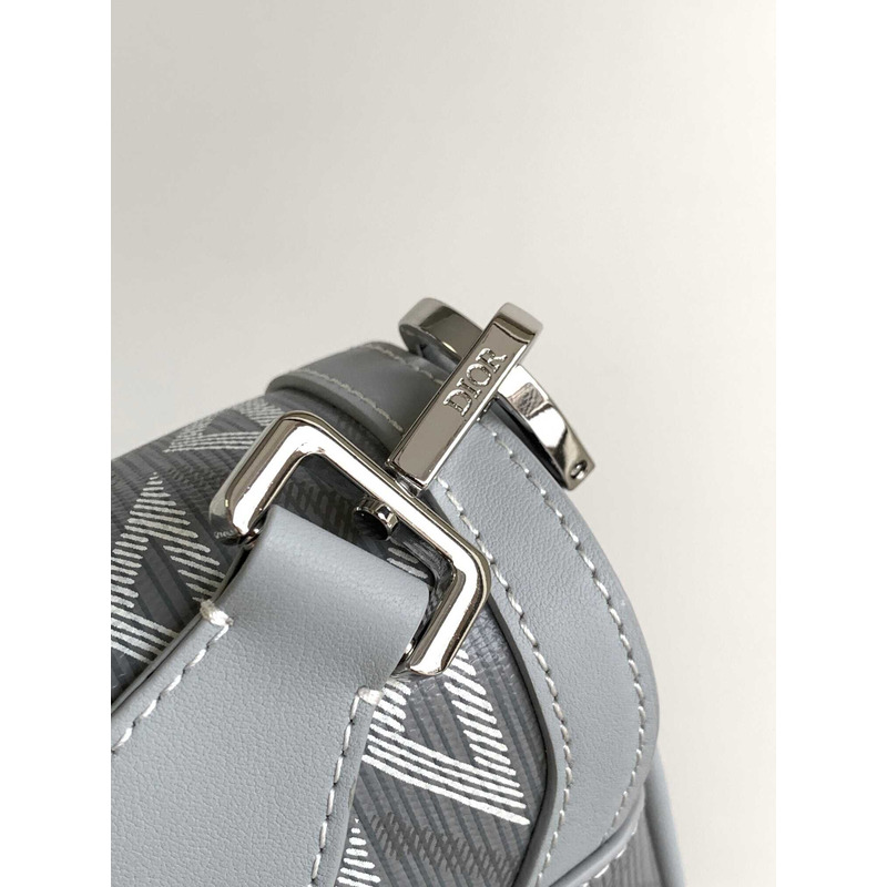 d*or hit the road bag with strap d*or gray cd Di*m*nd canvas