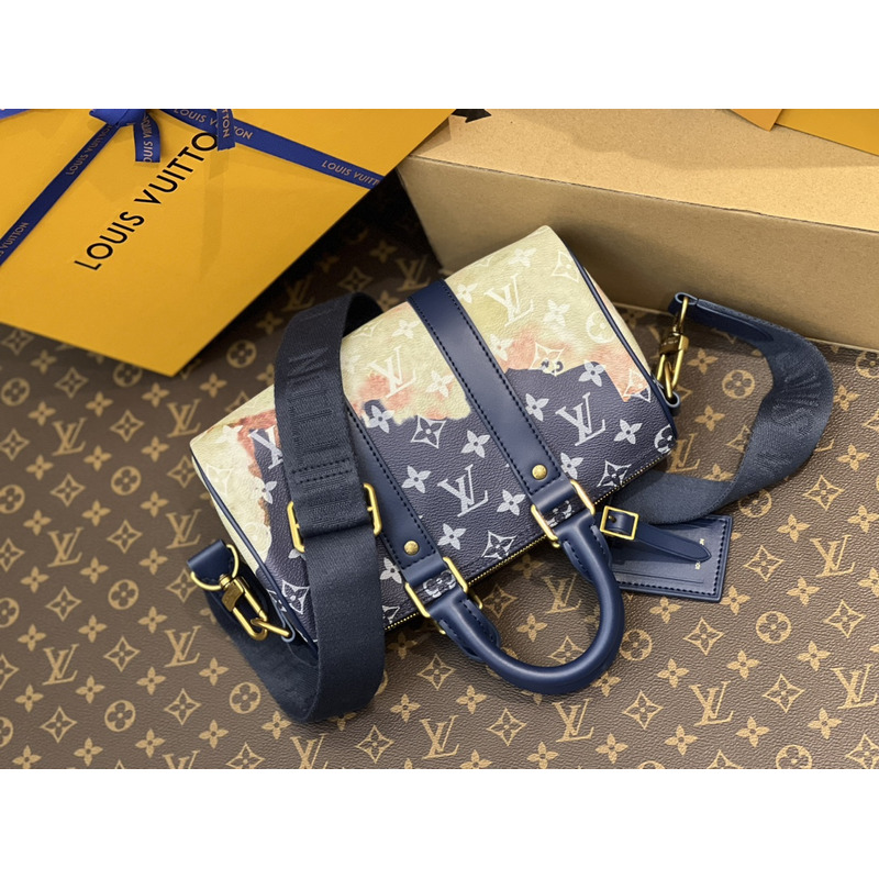 l**is V*t*n keepall bandoulière 25 ink blue