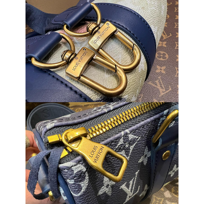 l**is V*t*n keepall bandoulière 25 ink blue