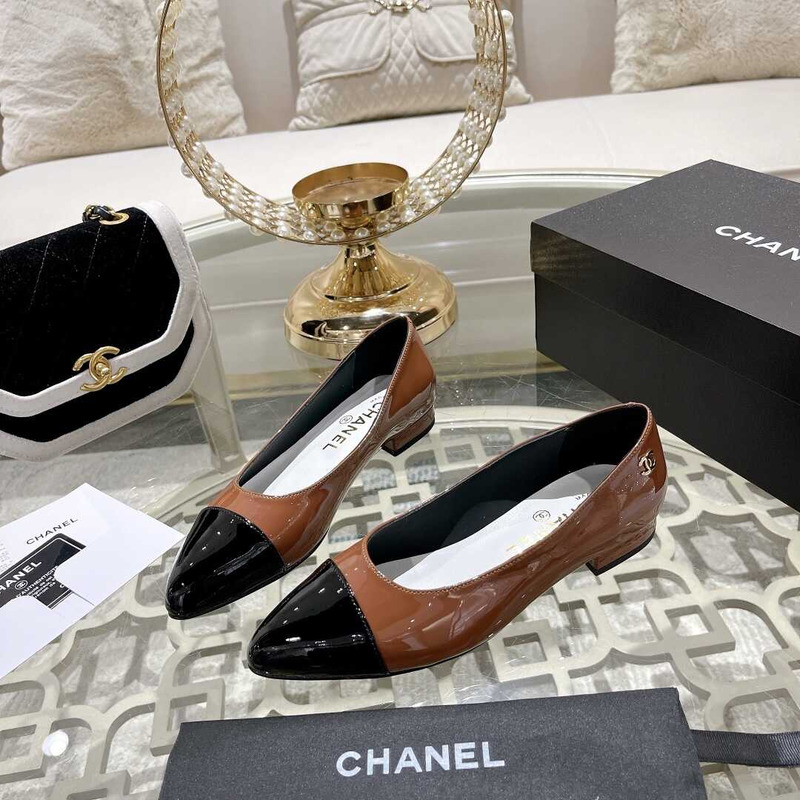 Ch*el flats brown and black
