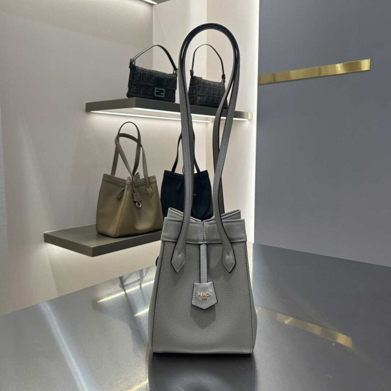 F**di origami mini bag leather handbags variety of grey