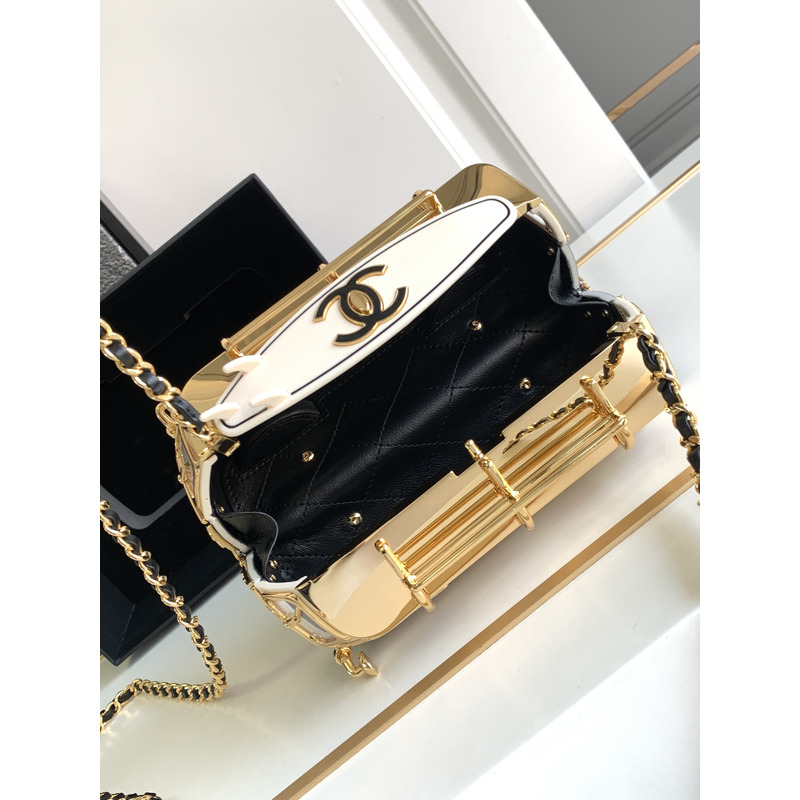 Ch*el mini van style hard dinner bag