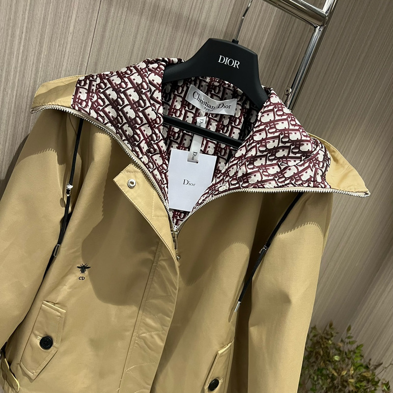 D*or hooded jacket D*or oblique beige