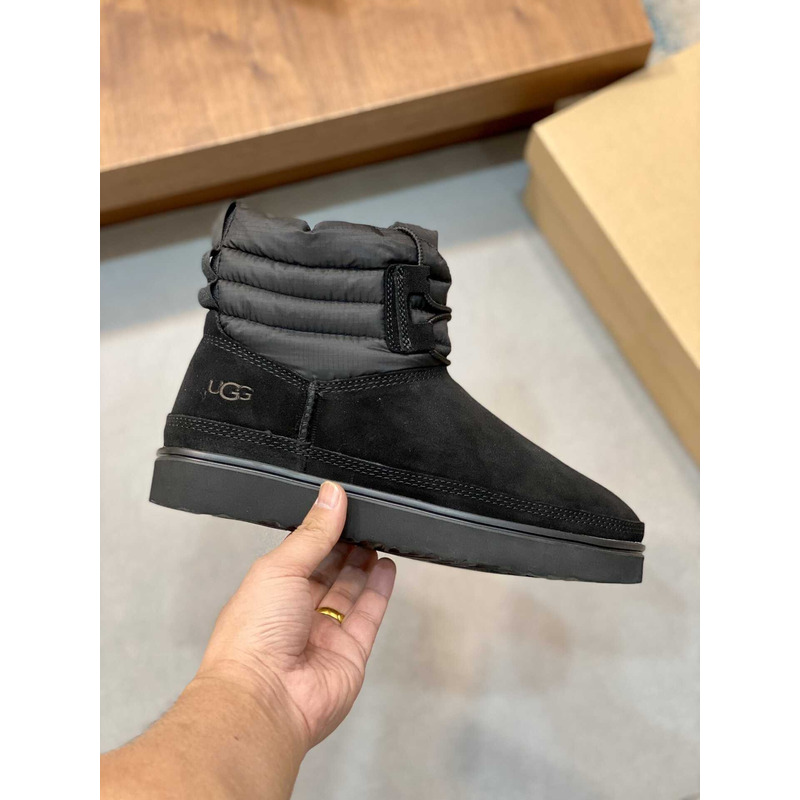 UGG Classic Mini Lace-up Weather Boots Black